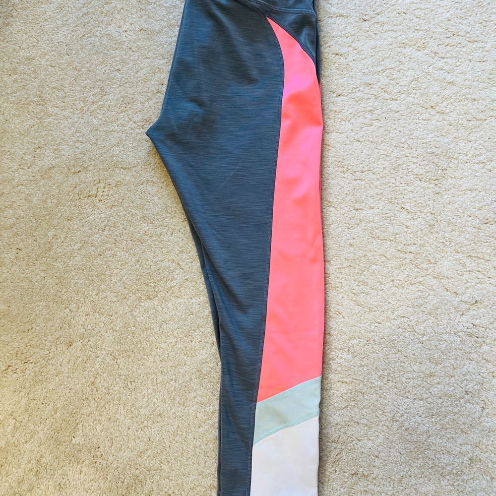 Athleta Women's Leggings in Coral and Gray